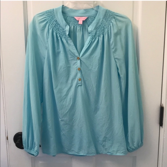 Tiffany blue Elsa top - Picture 1 of 3